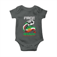Free Iran Baby Onesie Iran Lion Sun Flag Fist