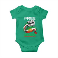 Free Iran Baby Onesie Iran Lion Sun Flag Fist