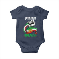 Free Iran Baby Onesie Iran Lion Sun Flag Fist