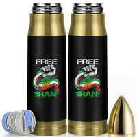 Free Iran Bullet Tumbler Iran Lion Sun Flag Fist