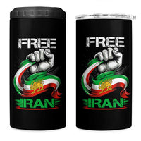 Free Iran 4 in 1 Can Cooler Tumbler Iran Lion Sun Flag Fist