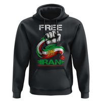 Free Iran Hoodie Iran Lion Sun Flag Fist