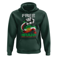Free Iran Hoodie Iran Lion Sun Flag Fist