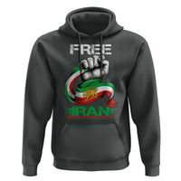 Free Iran Hoodie Iran Lion Sun Flag Fist