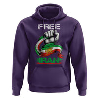 Free Iran Hoodie Iran Lion Sun Flag Fist