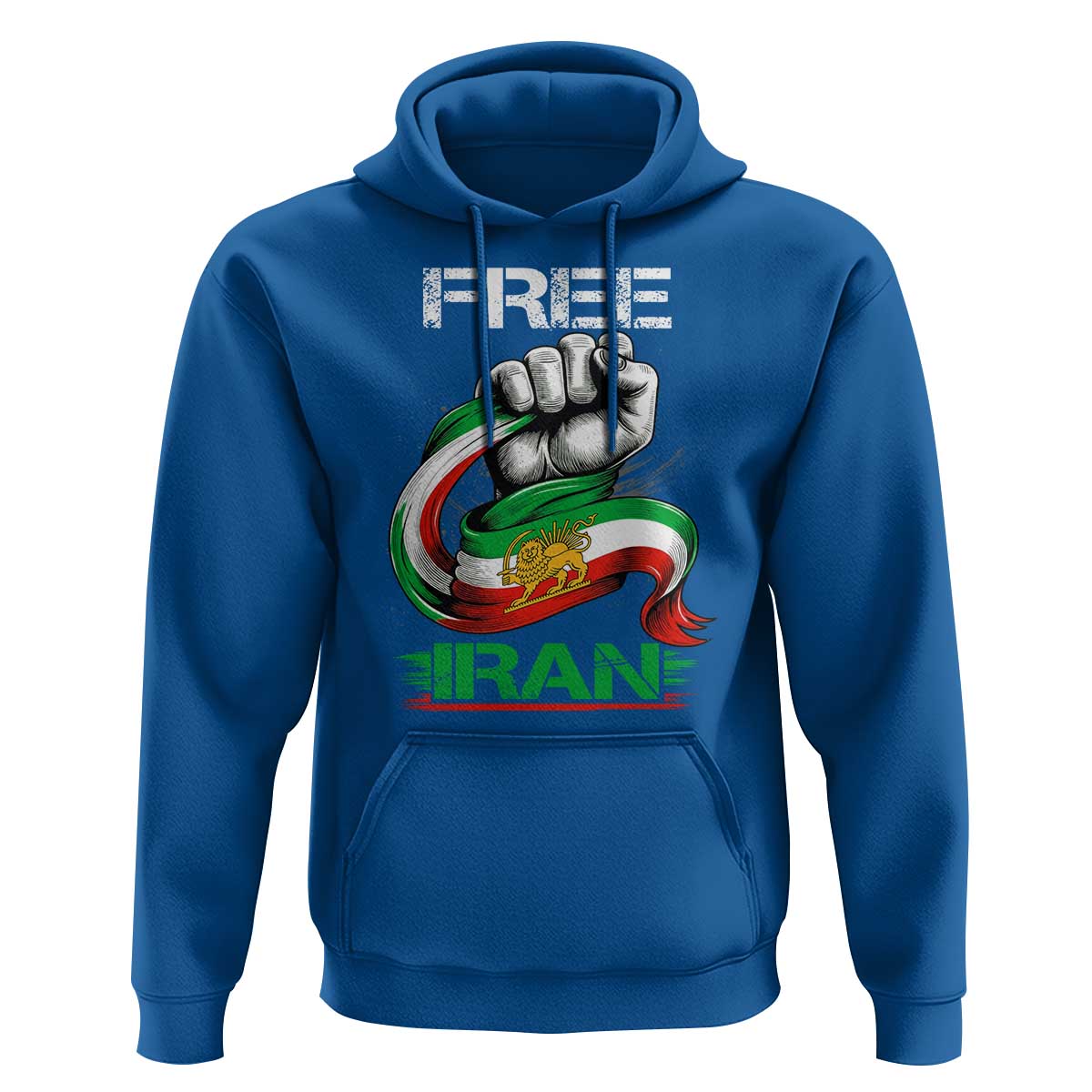 Free Iran Hoodie Iran Lion Sun Flag Fist