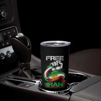 Free Iran Tumbler Cup Iran Lion Sun Flag Fist
