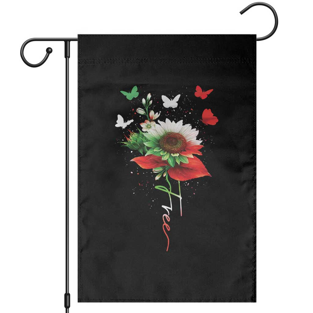 Free Iran Protest Garden Flag Sunflower Flag