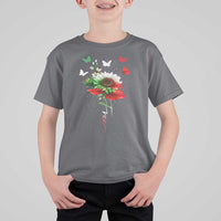 Free Iran Protest T Shirt For Kid Sunflower Flag