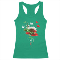 Free Iran Protest Racerback Tank Top Sunflower Flag
