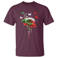 Free Iran Protest T Shirt Sunflower Flag