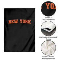 New York Garden Flag Vintage Varsity Sports Throwback Design