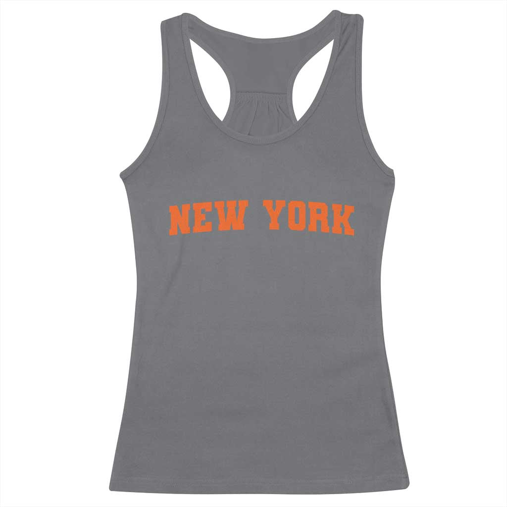 New York Racerback Tank Top Vintage Varsity Sports Throwback Design