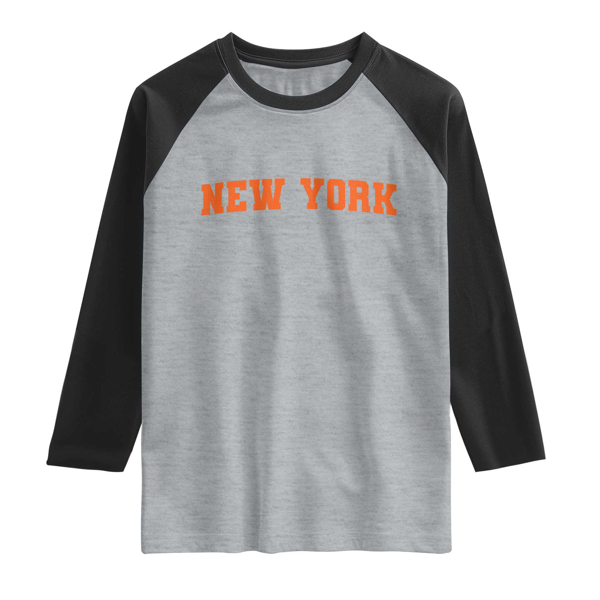 New York Raglan Shirt Vintage Varsity Sports Throwback Design