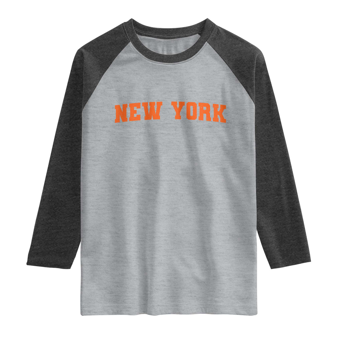 New York Raglan Shirt Vintage Varsity Sports Throwback Design