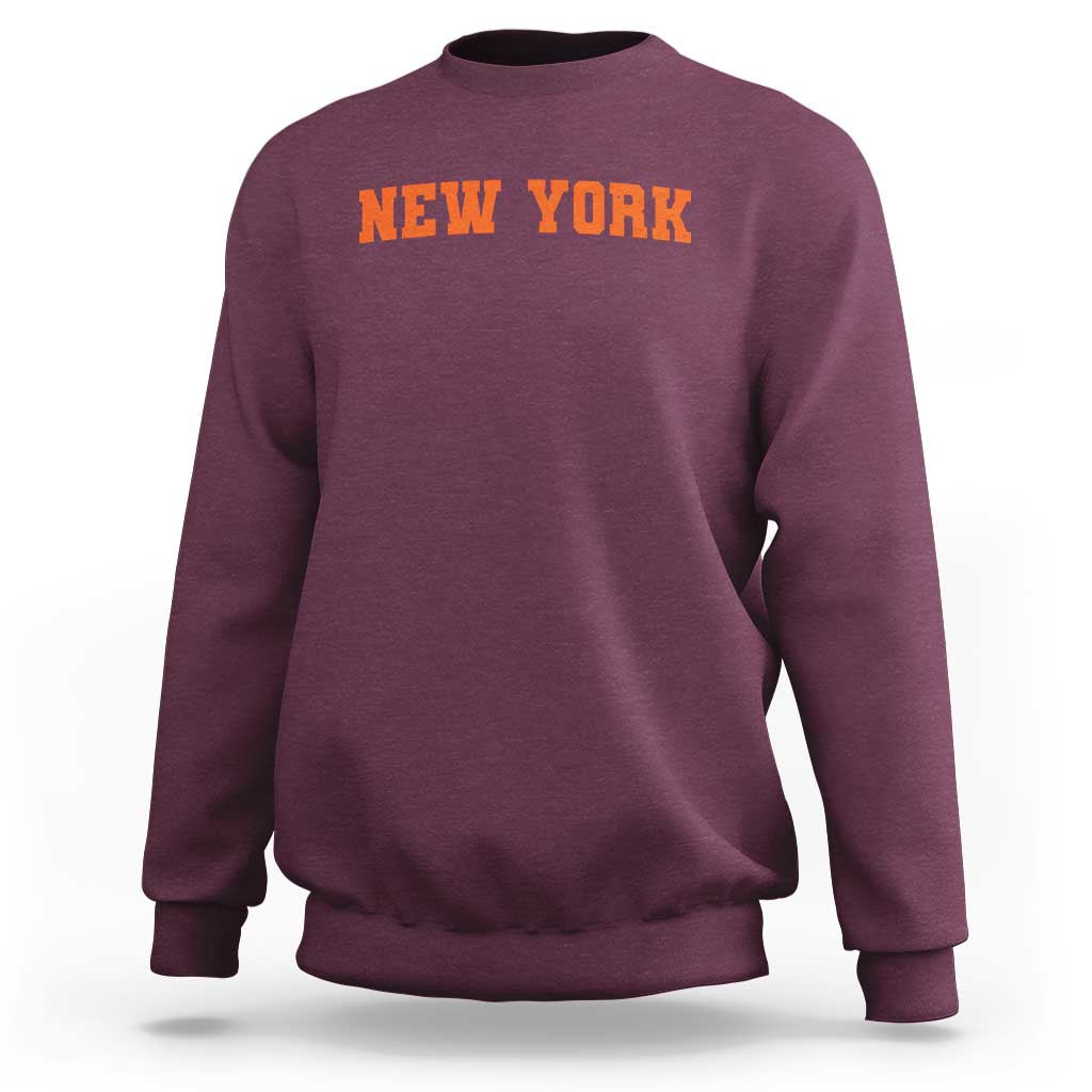New York Sweatshirt Vintage Varsity Sports Throwback Design