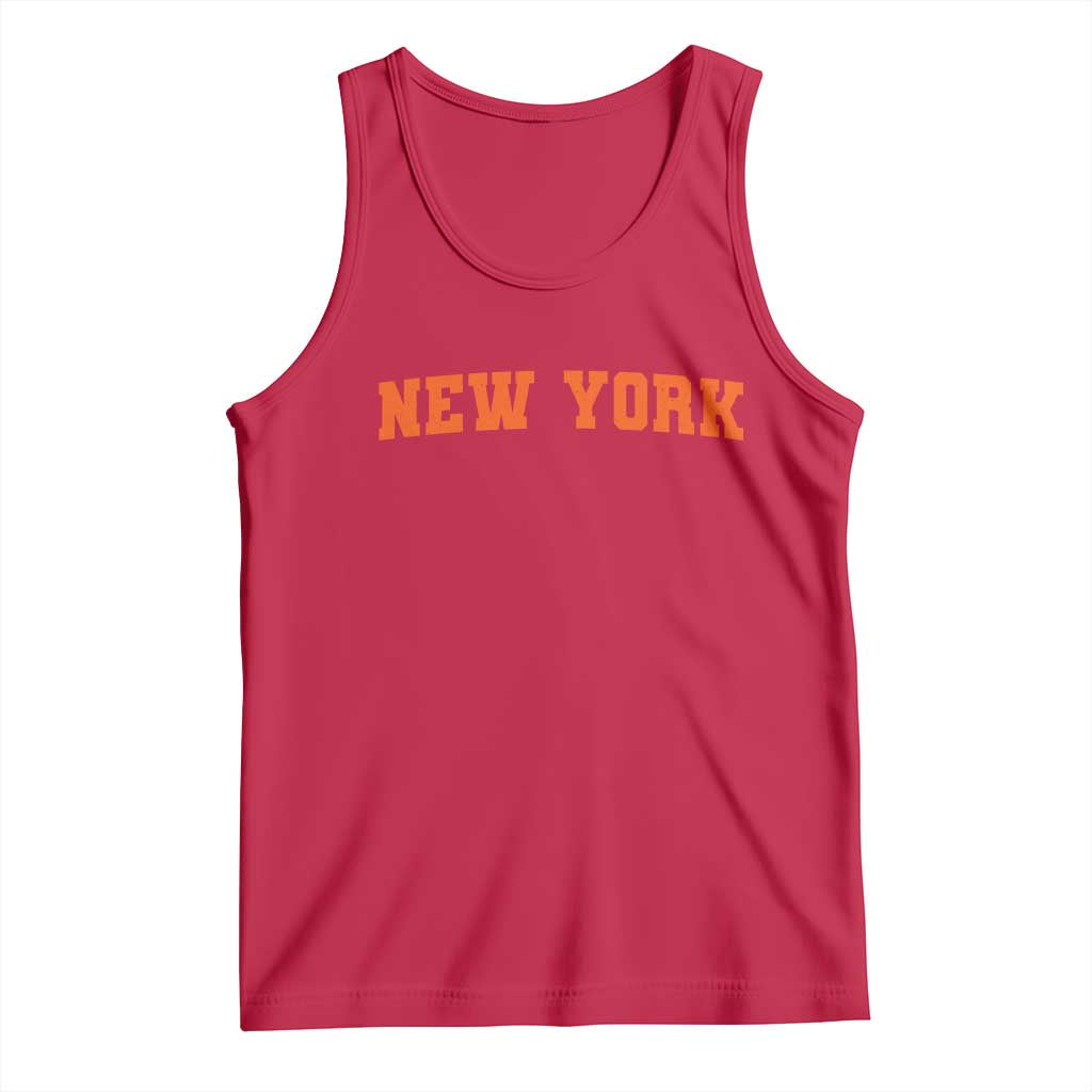New York Tank Top Vintage Varsity Sports Throwback Design
