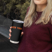 New York Tumbler Cup Vintage Varsity Sports Throwback Design