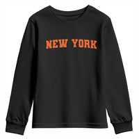 New York Youth Sweatshirt Vintage Varsity Sports Throwback Design