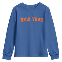 New York Youth Sweatshirt Vintage Varsity Sports Throwback Design