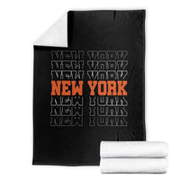 Vintage New York Throw Blanket Name Retro Design