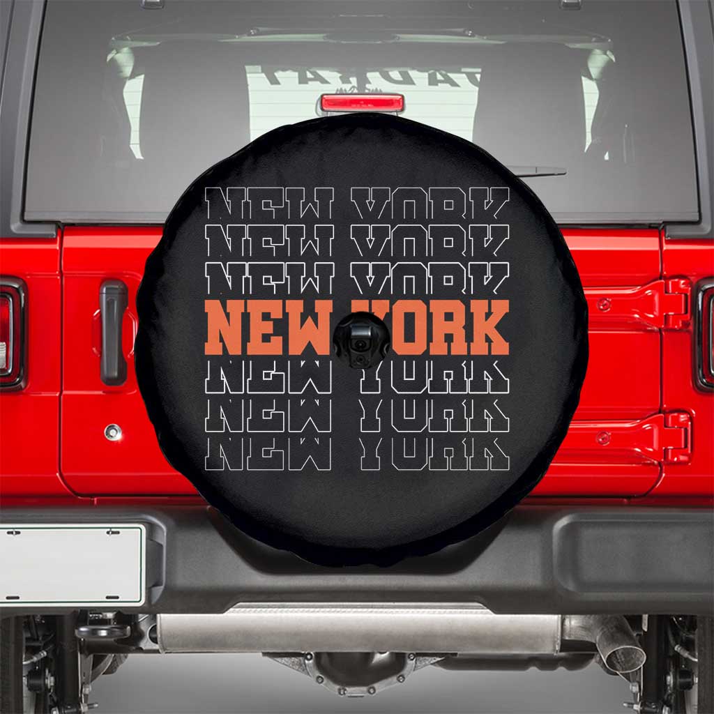 Vintage New York Spare Tire Cover Name Retro Design