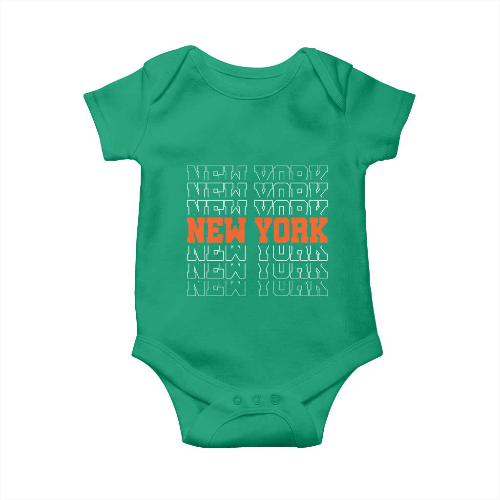 Vintage New York Baby Onesie Name Retro Design