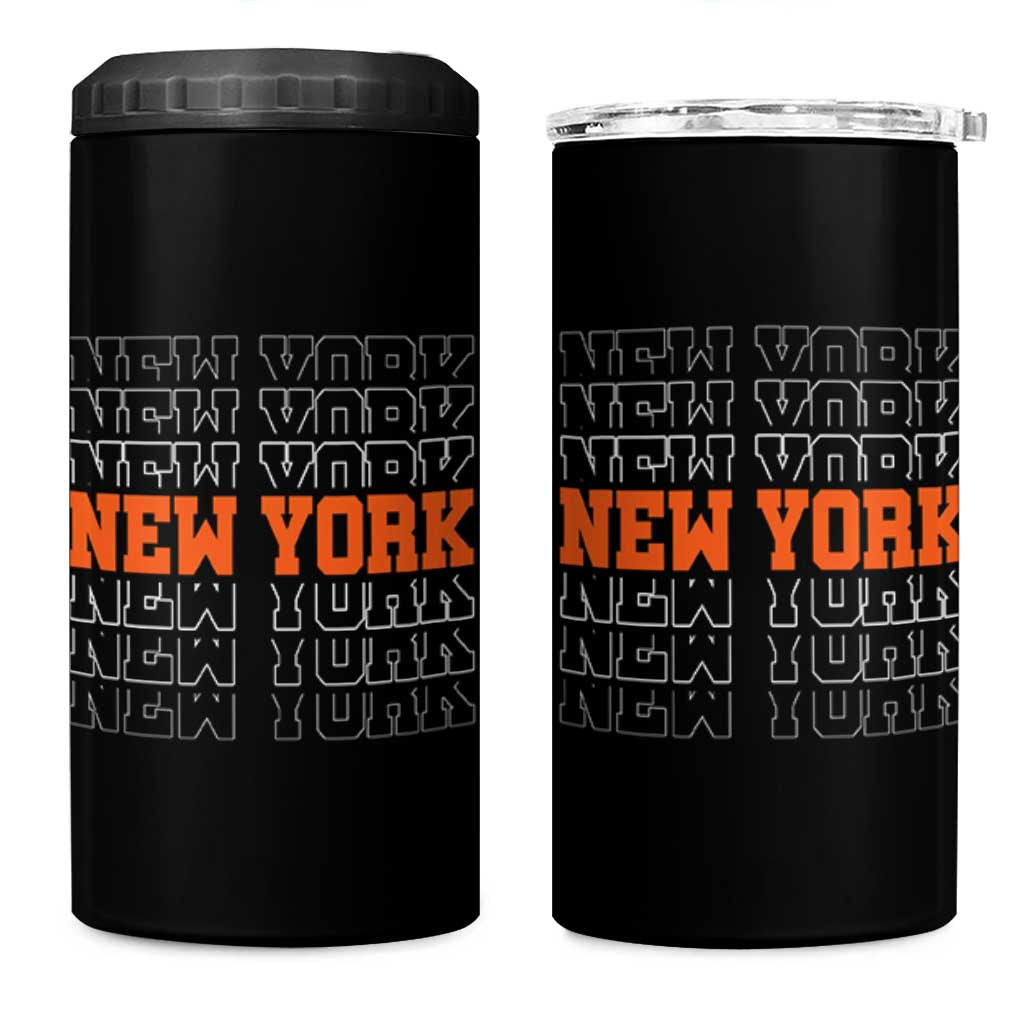 Vintage New York 4 in 1 Can Cooler Tumbler Name Retro Design