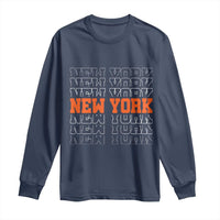 Vintage New York Long Sleeve Shirt Name Retro Design