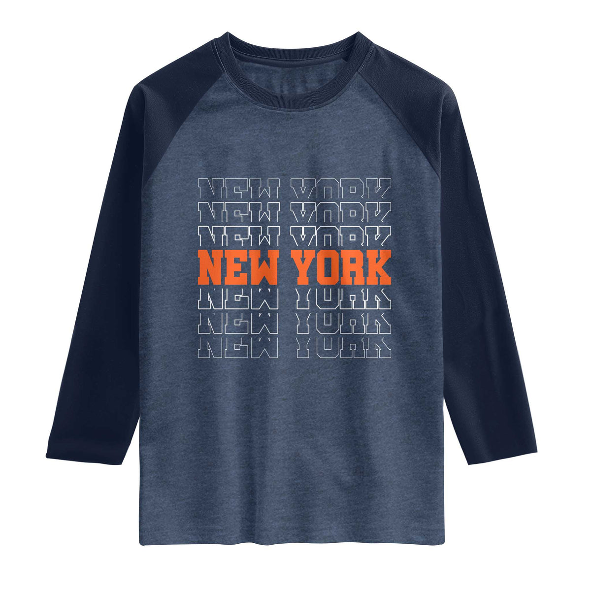 Vintage New York Raglan Shirt Name Retro Design