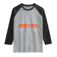 Vintage New York Raglan Shirt Name Retro Design