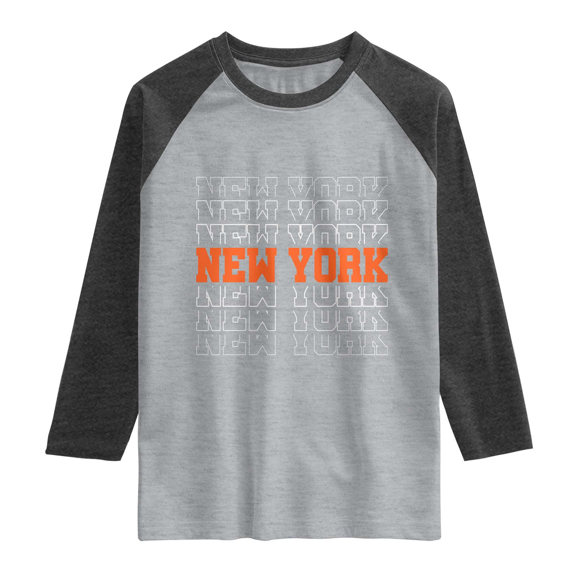 Vintage New York Raglan Shirt Name Retro Design