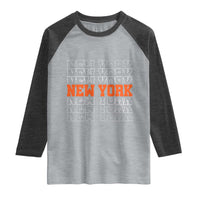 Vintage New York Raglan Shirt Name Retro Design