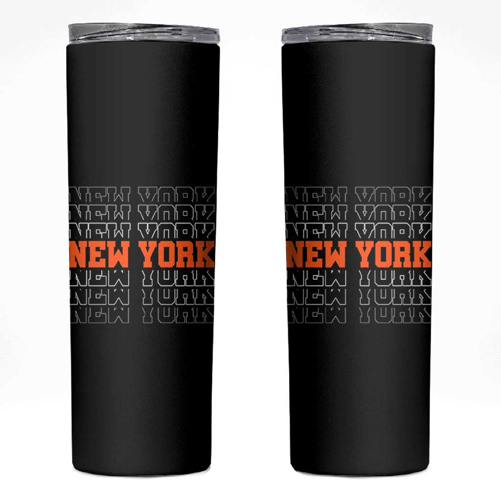 Vintage New York Skinny Tumbler Name Retro Design