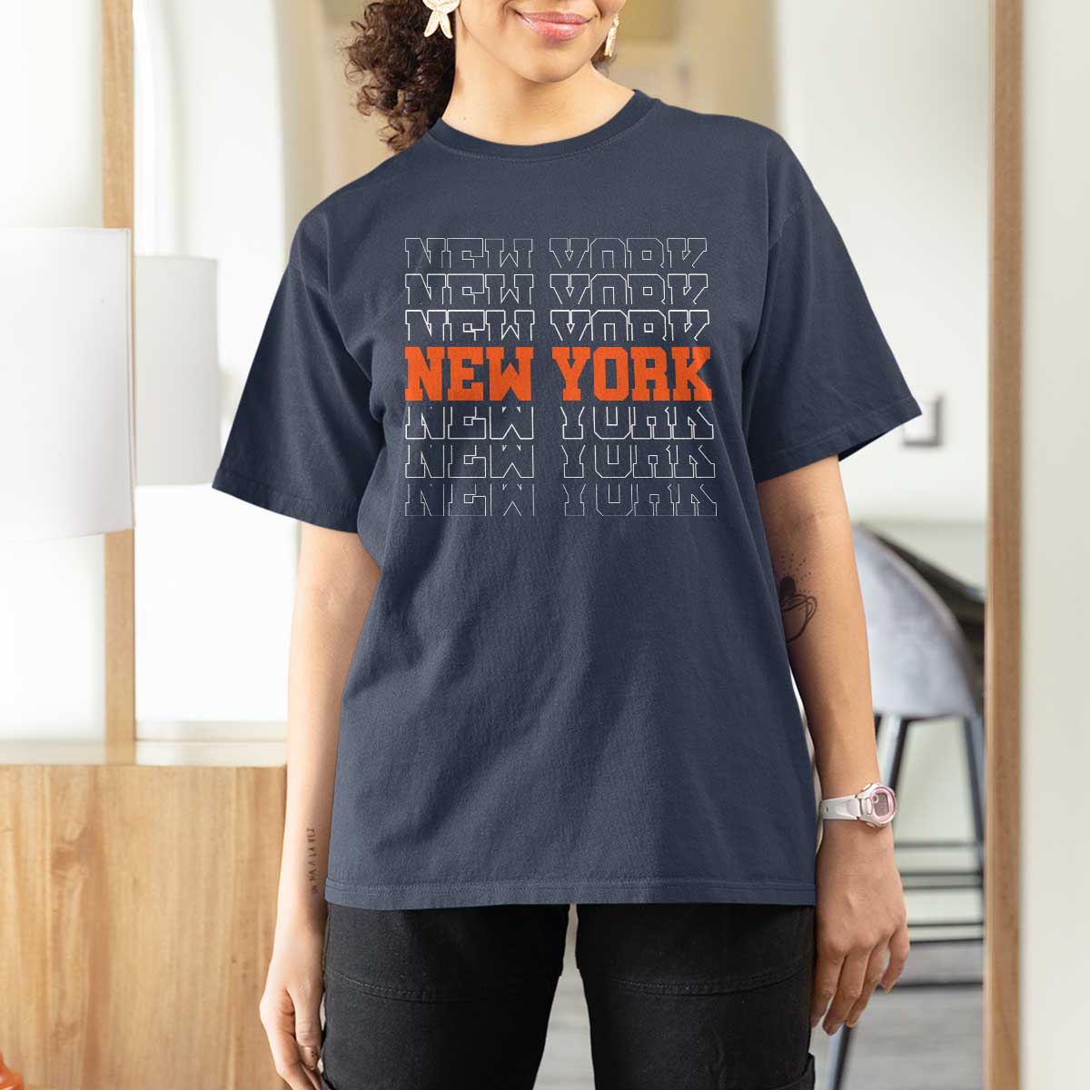 Vintage New York T Shirt For Women Name Retro Design