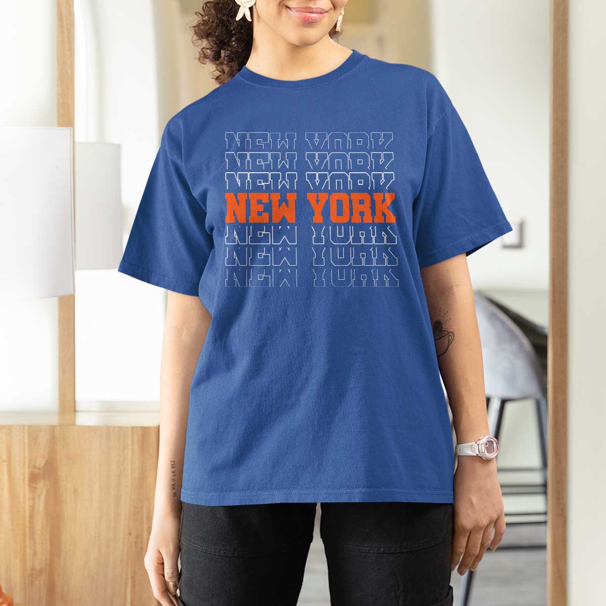 Vintage New York T Shirt For Women Name Retro Design