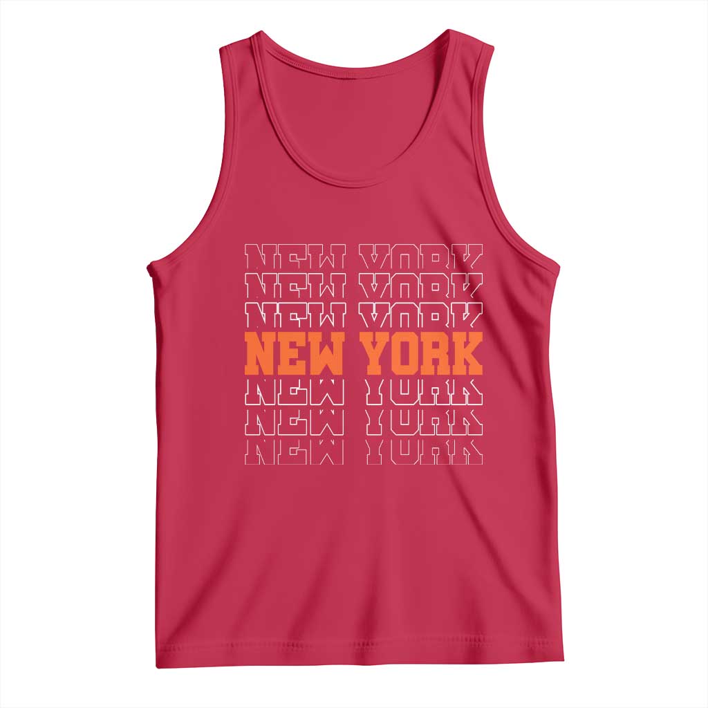 Vintage New York Tank Top Name Retro Design