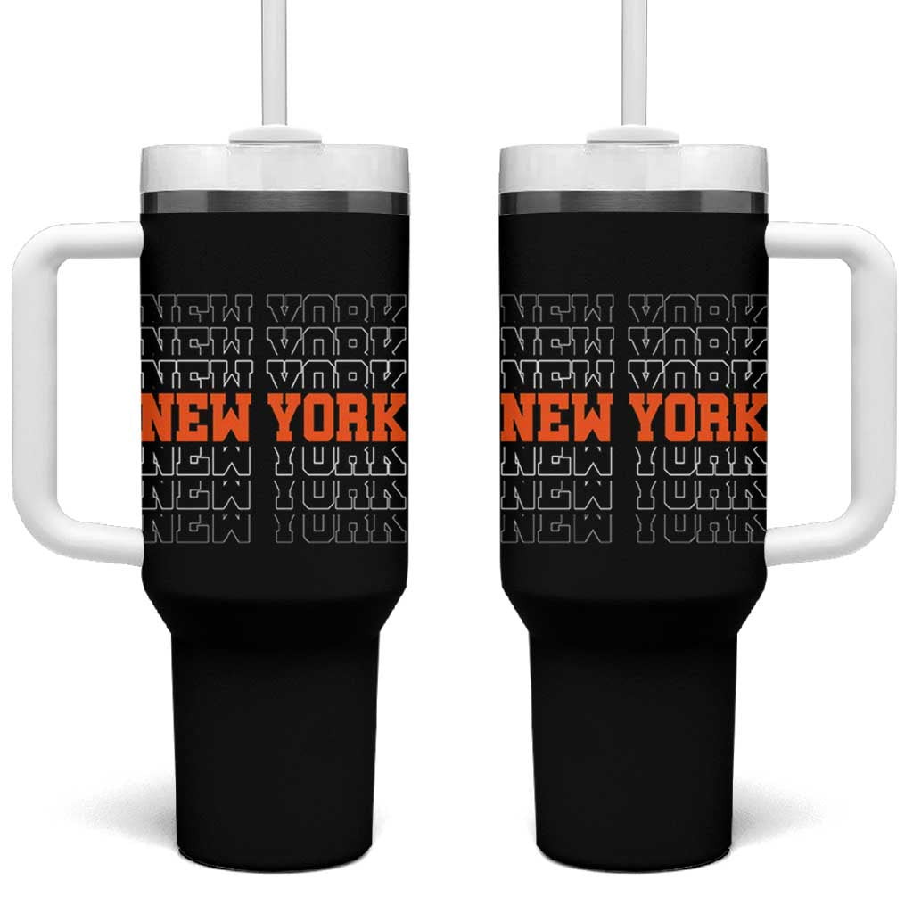 Vintage New York Tumbler With Handle Name Retro Design