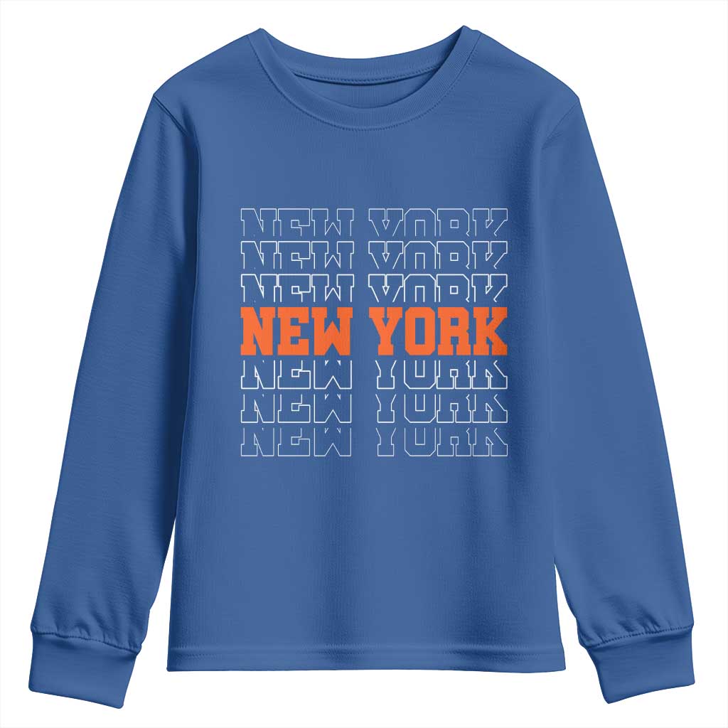 Vintage New York Youth Sweatshirt Name Retro Design