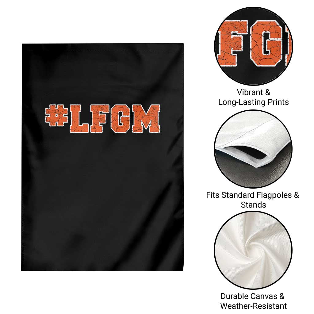 LFGM Garden Flag Vintage Retro Throwback Design