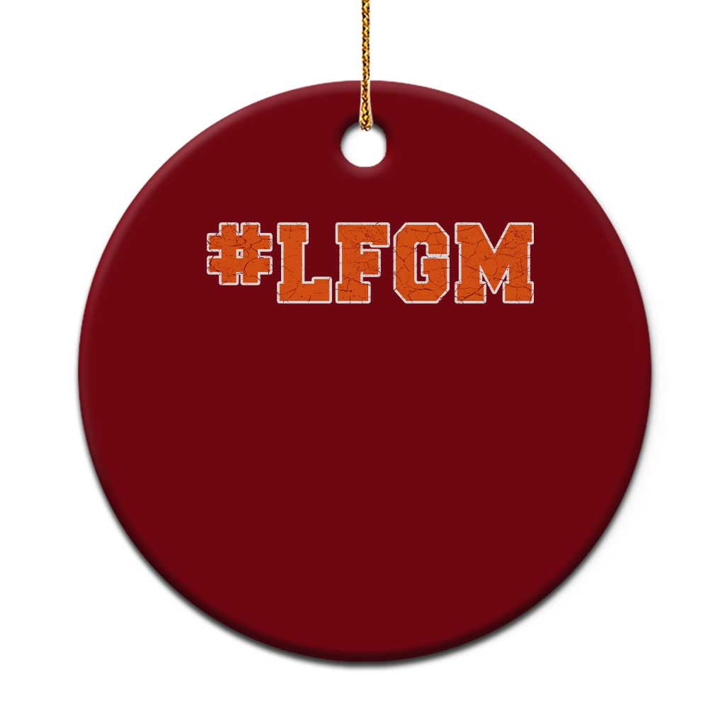 LFGM Ceramic Ornament Vintage Retro Throwback Design