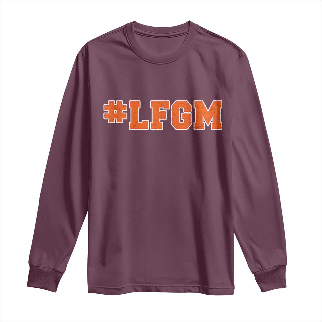 LFGM Long Sleeve Shirt Vintage Retro Throwback Design