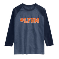 LFGM Raglan Shirt Vintage Retro Throwback Design