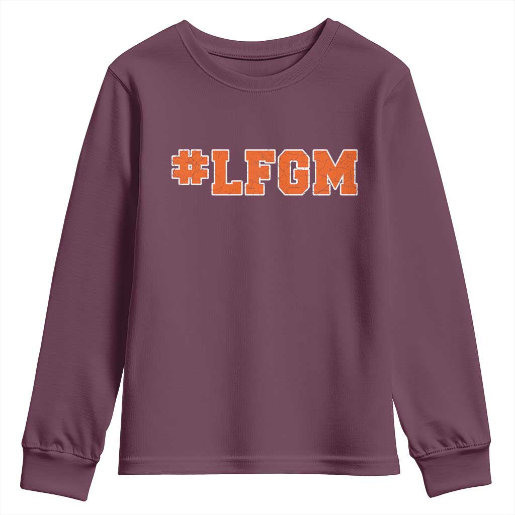 LFGM Youth Sweatshirt Vintage Retro Throwback Design