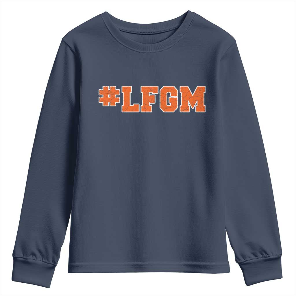 LFGM Youth Sweatshirt Vintage Retro Throwback Design