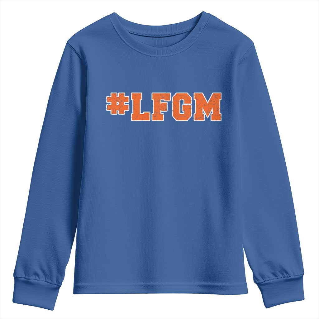 LFGM Youth Sweatshirt Vintage Retro Throwback Design