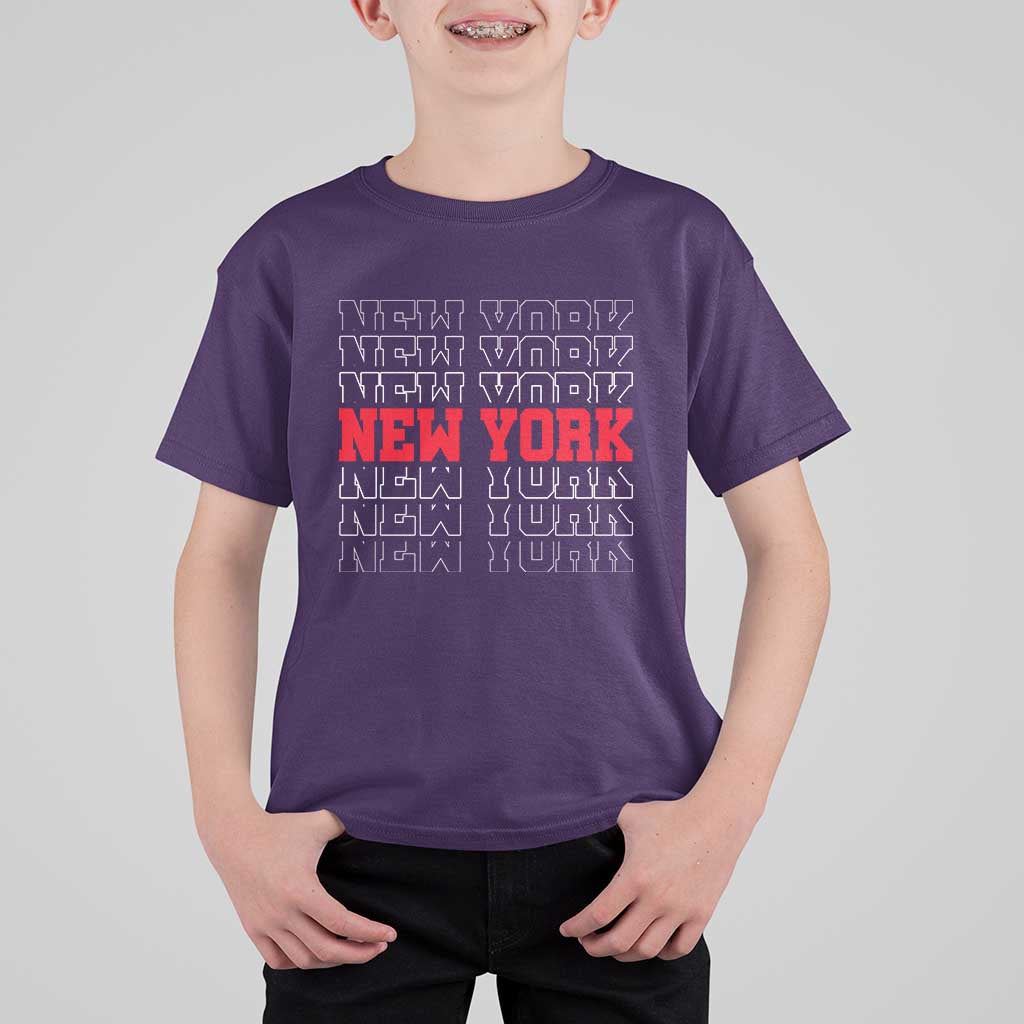 New York Vintage T Shirt For Kid State Pride Classic Throwback Design