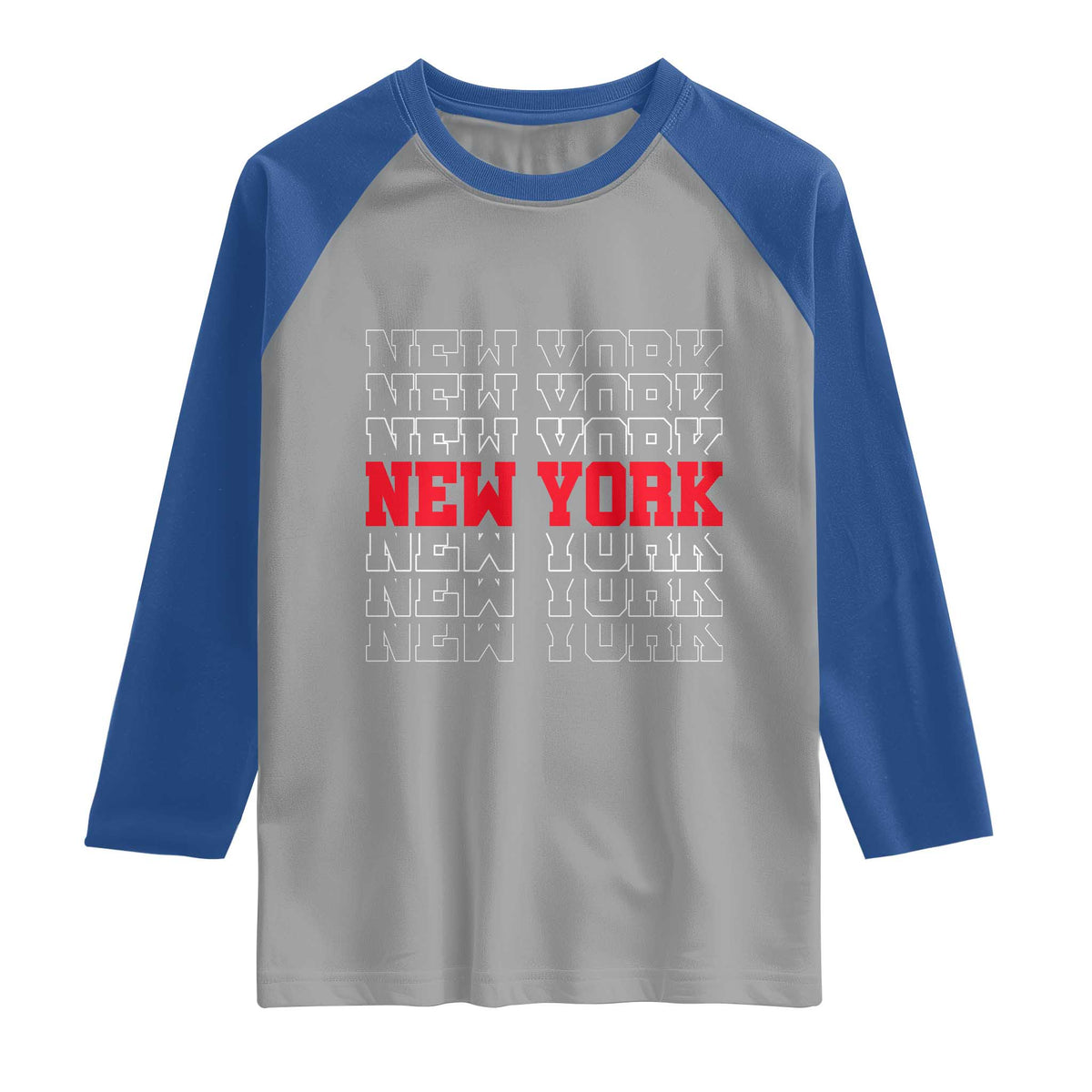 New York Vintage Raglan Shirt State Pride Classic Throwback Design
