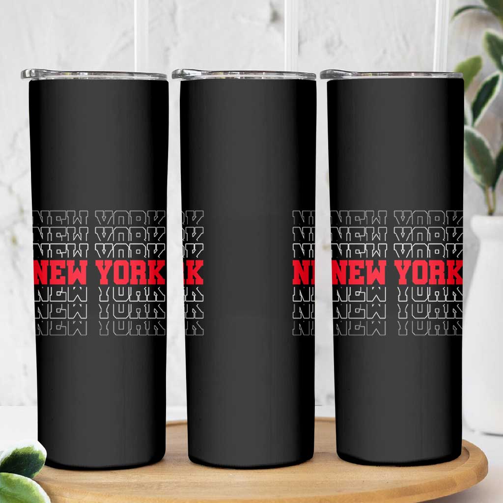 New York Vintage Skinny Tumbler State Pride Classic Throwback Design