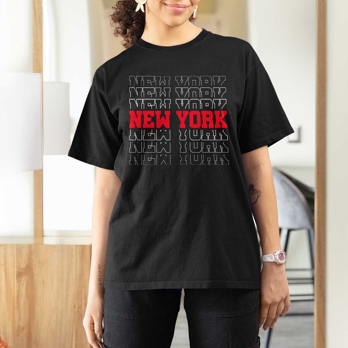 New York Vintage T Shirt For Women State Pride Classic Throwback Design